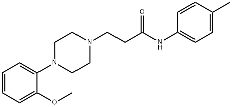 3-[4-(2-methoxyphenyl)piperazin-1-yl]-N-(4-methylphenyl)propanamide Structure