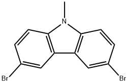3,6-二溴-9-甲基-9H-咔唑, 58246-82-5, 结构式