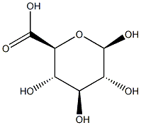 Beta-D-glucopyranosiduronic acid Structure