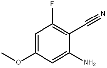 2-Amino-6-fluoro-4-methoxy-benzonitrile, 601517-02-6, 结构式