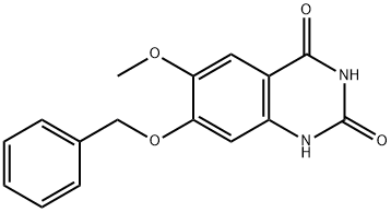 2,4(1H,3H)-Quinazolinedione, 6-methoxy-7-(phenylmethoxy)- Structure