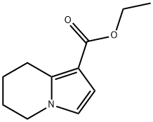 Ethyl 5,6,7,8-tetrahydro-1-indolizinecarboxylate, 61009-77-6, 结构式