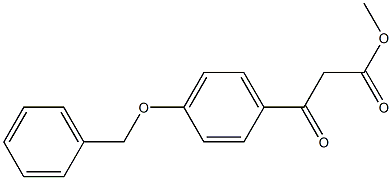 methyl 3-(4-(benzyloxy)phenyl)-3-oxopropanoate Struktur