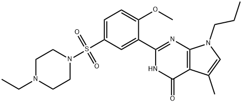 2-[5-(4-Ethyl-piperazine-1-sulfonyl)-2-methoxy-phenyl]-5-methyl-7-propyl-3,7-dihydro-pyrrolo[2,3-d]pyrimidin-4-one|西地那非杂质75