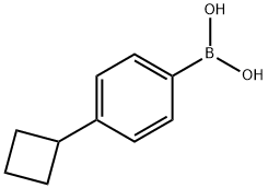 (4-Cyclobutylphenyl)boronic acid Structure