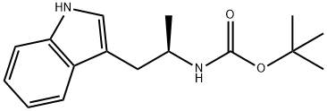N- ((1R)-2-(1H-吲哚-3-基)-1-甲基-乙基)碳酸叔丁酯, 847199-90-0, 结构式