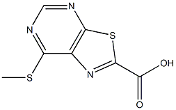 7-(甲硫基)噻唑并[5,4-D]嘧啶-2-羧酸 结构式