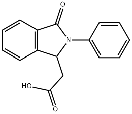 2-(3-Oxo-2-phenylisoindolin-1-yl)aceticacid Structure