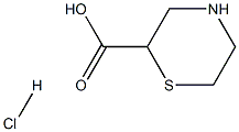 Thiomorpholine-2-carboxylic acid hydrochloride Structure