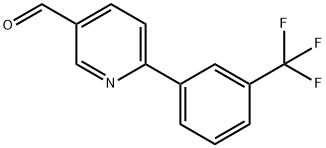 6-(3-三氟甲基苯基)吡啶-3-甲醛 结构式