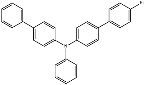 N-([1,1'-联苯]-4-基)-4'-溴-N-苯基-[1,1'-联苯]-4-胺 结构式