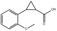 2-(2-Methoxyphenyl)cyclopropanecarboxylic acid Structure