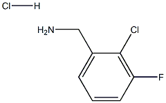 (2-Chloro-3-fluorophenyl)methanamine hydrochloride Structure
