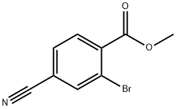 2-溴-4-氰基苯甲酸甲酯, 98592-04-2, 结构式
