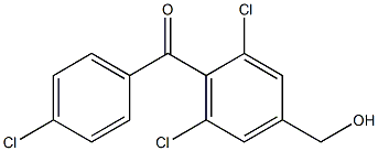 Methanone, (4-chlorophenyl)[2,6-dichloro-4-(hydroxymethyl)phenyl]- Structure