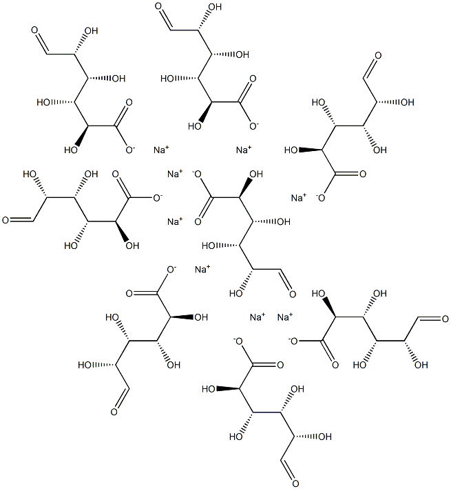 L-octaguluronic acid octasodium salt Struktur