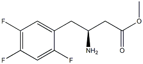 (S)-methyl 3-amino-4-(2,4,5-trifluoro phenyl) butanoate Structure