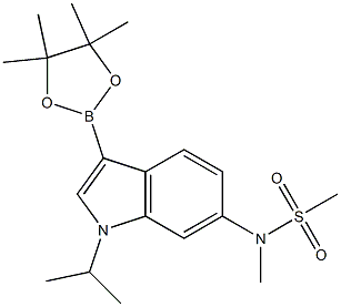 N-(1-isopropyl-3-(4,4,5,5-tetramethyl-1,3,2-dioxaborolan-2-yl)-1H-indol-6-yl)-N-methylmethanesulfonamide