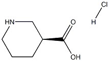 (S)-(+)-哌啶-3-甲酸盐酸盐 结构式