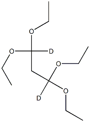 1,1,3,3-四乙氧基丙烷 (1,3-D2), , 结构式