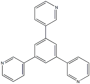 1,3,5-三(3-吡啶基)苯, , 结构式