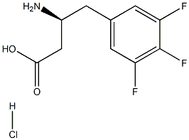 (S)-3-Amino-4-(3,4,5-trifluoro-phenyl)-butyric acid-HCl Structure