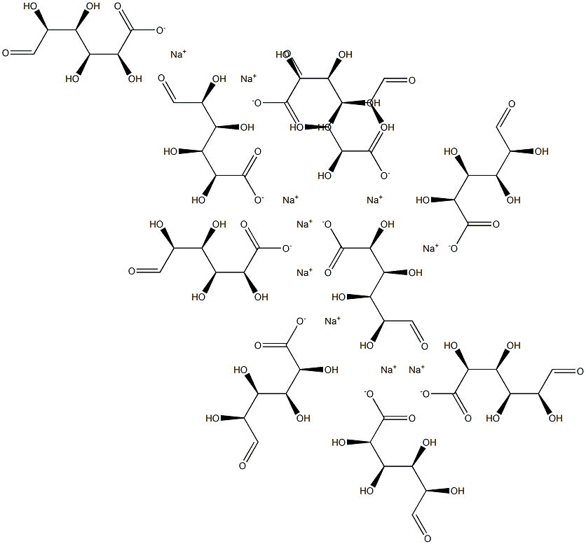 D-decamannuronic acid decasodium salt Structure