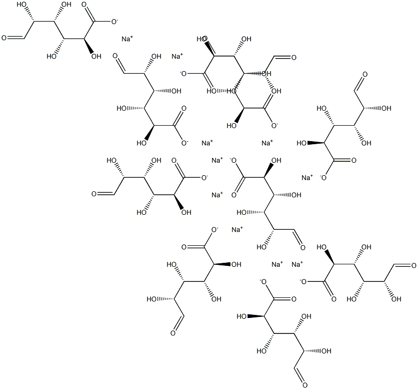 L-decaguluronic acid decasodium salt Structure