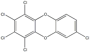 1,2,3,4,7-PENTACHLORODIBENZO-P-DIOXIN (13C12, 99%) 5 ug/ml in Nonane, , 结构式