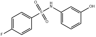 4-氟-N-(3-羟基苯基)苯-1-磺酰胺 结构式