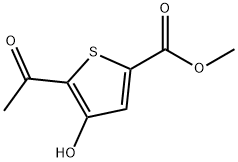 methyl 5-acetyl-4-hydroxythiophene-2-carboxylate Struktur