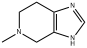 5-methyl-4,5,6,7-tetrahydro-3H-imidazo[4,5-c]pyridine 结构式