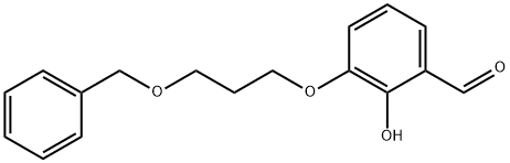 3-(3-(benzyloxy)propoxy)-2-hydroxybenzaldehyde Struktur