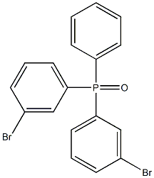 Bis(3-bromophenyl)phenylphosphine oxide Struktur