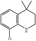 8-氯-1,2,3,4-四氢-4,4-二甲基喹啉 结构式