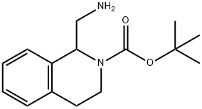 1-(氨基甲基)-3,4-二氢异喹啉-2(1H)-羧酸叔丁酯, 1207175-15-2, 结构式