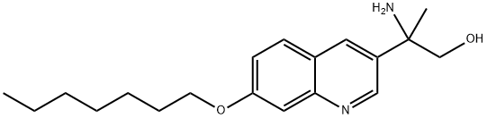 2-amino-2-(7-(heptyloxy)quinolin-3-yl)propan-1-ol Structure