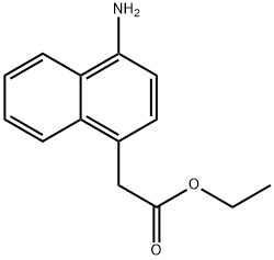Ethyl 2-(4-Amino-1-naphthyl)acetate Structure