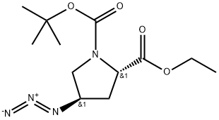 (4R)-1-Boc-4-azido-L-proline ethyl ester Structure