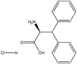 (S)-2-氨基-3,3-二苯基丙酸盐酸盐, 138662-62-1, 结构式