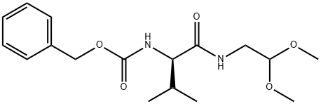 (R)-benzyl (1-((2,2-dimethoxyethyl)amino)-3-methyl-1-oxobutan-2-yl)carbamate Struktur