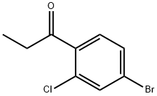 1-(4-Bromo-2-chlorophenyl)propan-1-one Structure