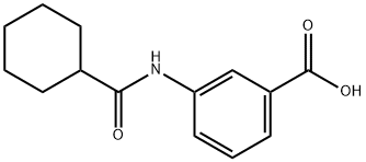 3-(cyclohexanecarboxamido)benzoic acid Structure