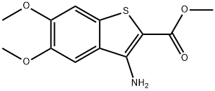 Methyl 3-amino-5,6-dimethoxybenzo[b]thiophene-2-carboxylate Structure