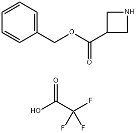 氮杂环丁烷-3-甲酸苄酯三氟乙酸盐 结构式