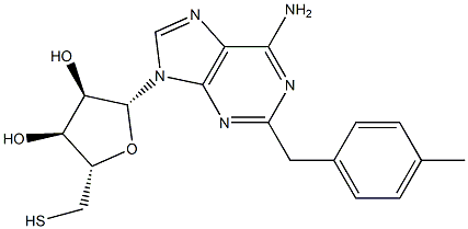 2-(4-Methylbenzyl)thioadenosine, 2095417-16-4, 结构式