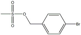 Benzenemethanol, 4-bromo-, methanesulfonate
 Struktur