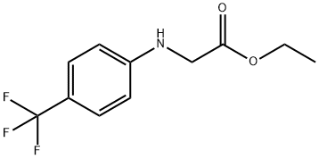 N-(4-Trifluoromethylphenyl)glycine ethyl ester Struktur