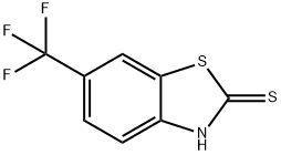 2-巯基-6-三氟甲基苯并噻唑 结构式