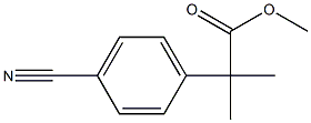 Methyl 2-(4-cyanophenyl)-2-methylpropanoate Structure
